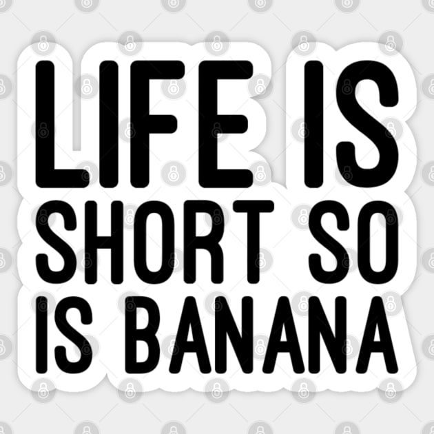 Funny Banana pun Sticker by NomiCrafts